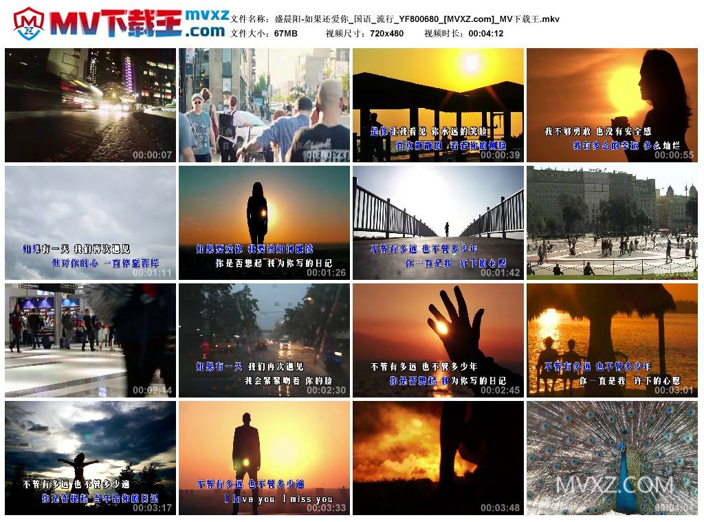 盛晨阳-如果还爱你_国语_流行_YF800680